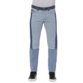 Casual Men Jeans – Mid-Rise Colorblock -Guocali