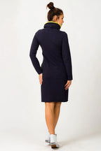 Casual Turtleneck Long Sleeves Day Dress