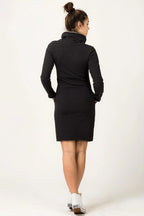 Casual Turtleneck Long Sleeves Day Dress