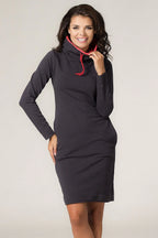Casual Turtleneck Long Sleeves Day Dress