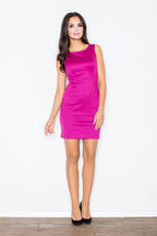 Chic Boat Neck Sleeveless Bodycon Dress