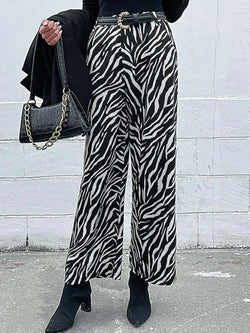 Chic Women Wide Leg Pants – High-Waist Wrinkle-Resistant - Guocali