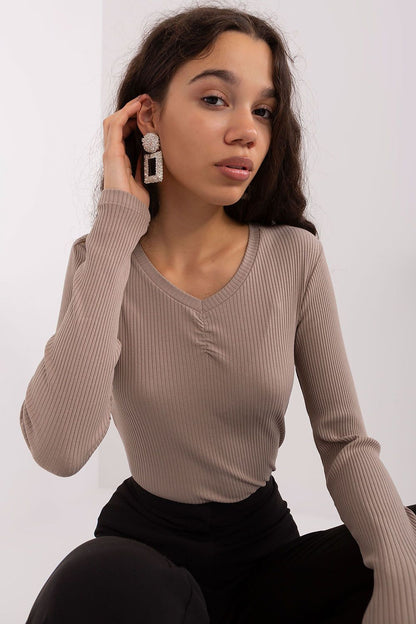 Women's Cotton Blouse - Solid Waist Length