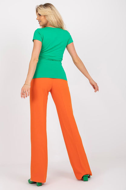 Women's Wrap Blouse - Solid Waist Length