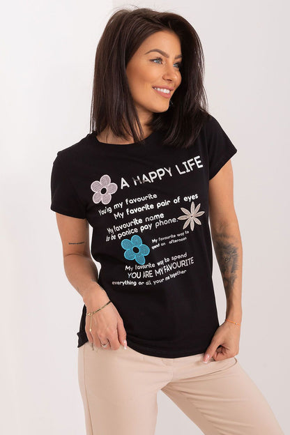 Women's Casual Blouse - Embroidered Waist Length