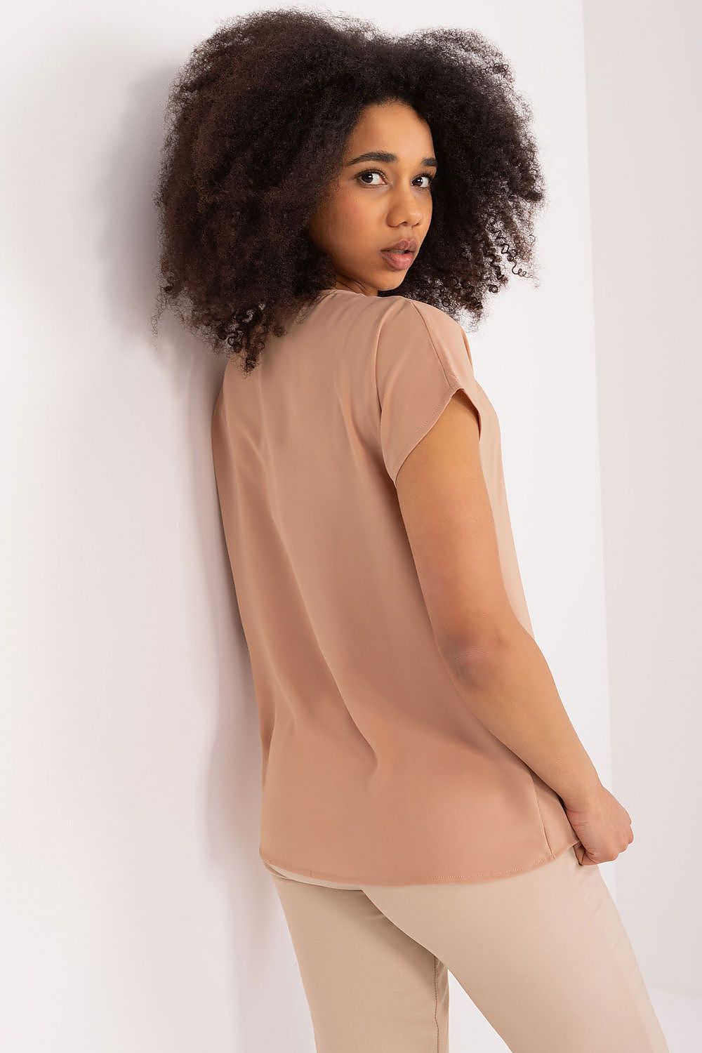 Women's Casual Blouse - Solid Hip Length