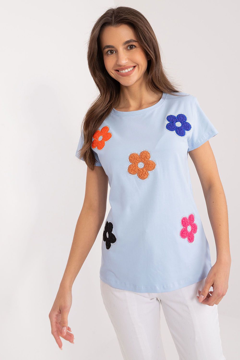 Women's Casual Blouse - Floral Hip Length