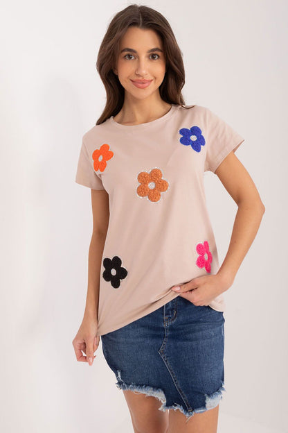 Women's Casual Blouse - Floral Hip Length