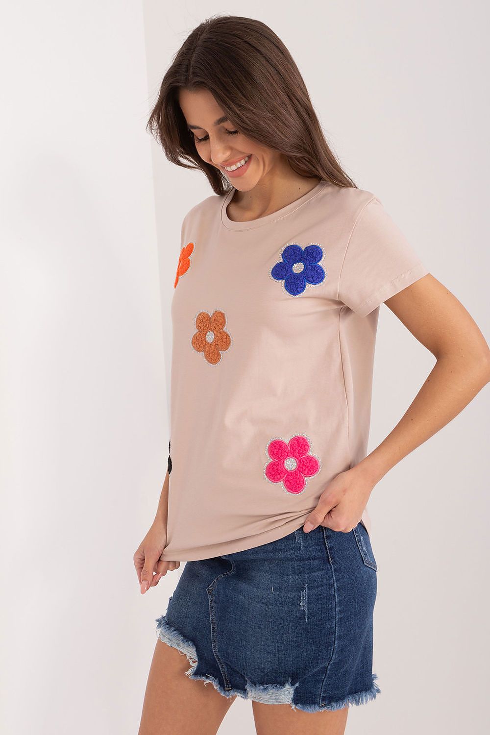 Women's Casual Blouse - Floral Hip Length