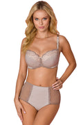 Lace Bra Brown Cotton Support-Women Bra-GUOCALI