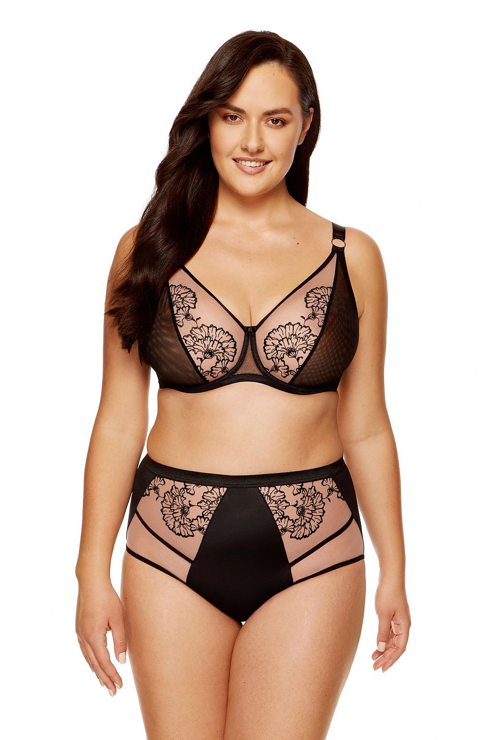 Embroidered Bra Full Cup Support-Women Bra-GUOCALI