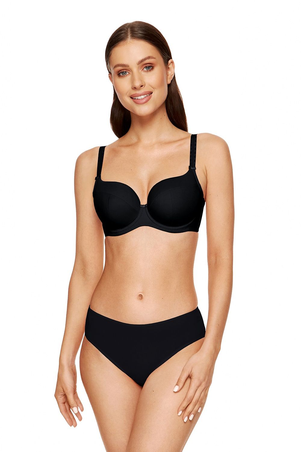Contour Bra Black Full Coverage-Women Bra-GUOCALI