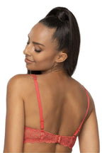 Women Solid Lace Demi Underwire Bra