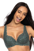 Women Lace Full Cup Underwire Support Bra