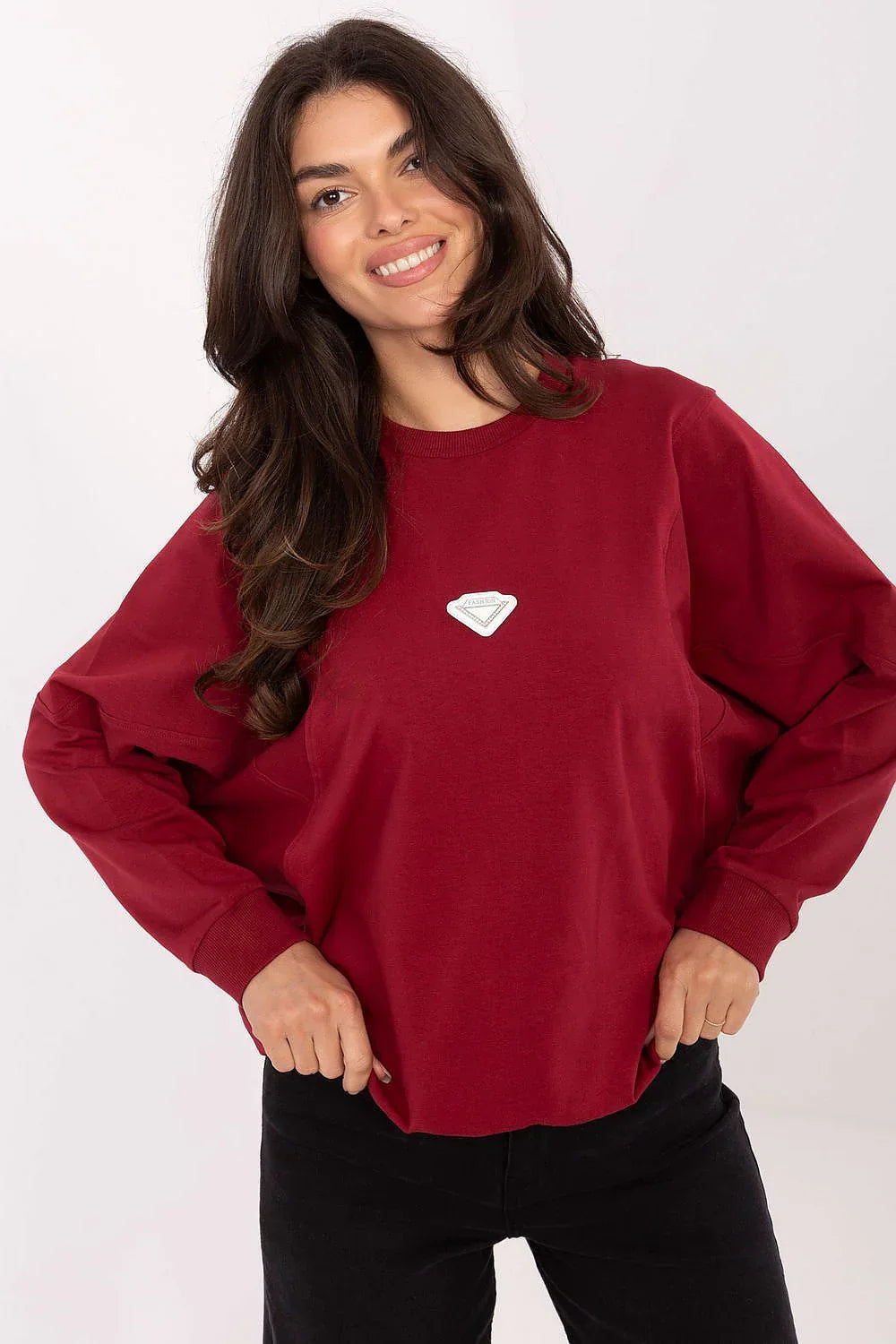 Women's Sweatshirt - Crew-Neck With Regular Fit
