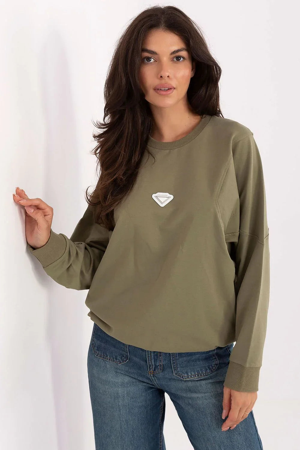 Women's Sweatshirt - Crew-Neck With Regular Fit
