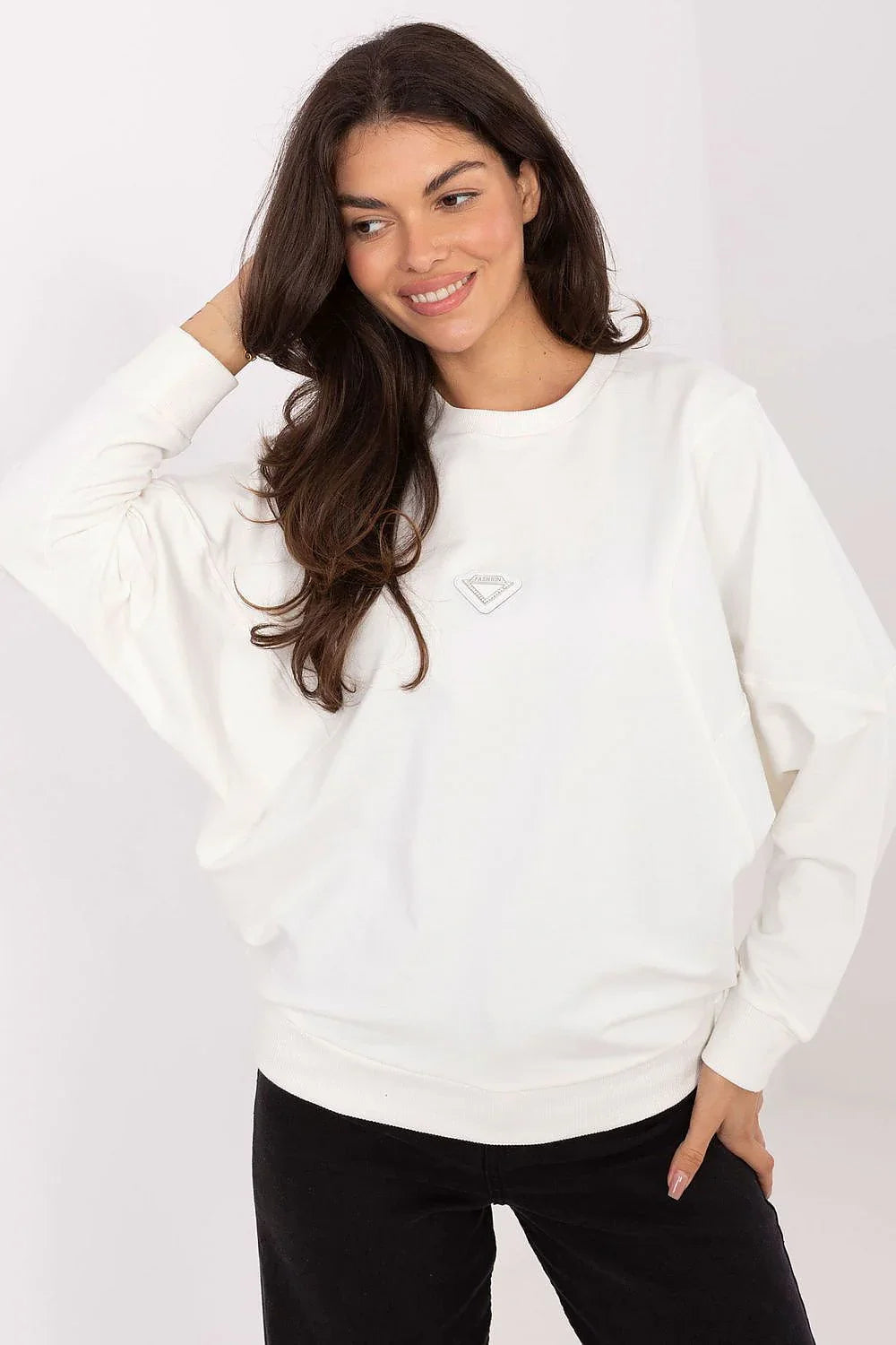 Women's Sweatshirt - Crew-Neck With Regular Fit