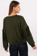 Women's Sweatshirt - Crew-Neck With Regular Fit