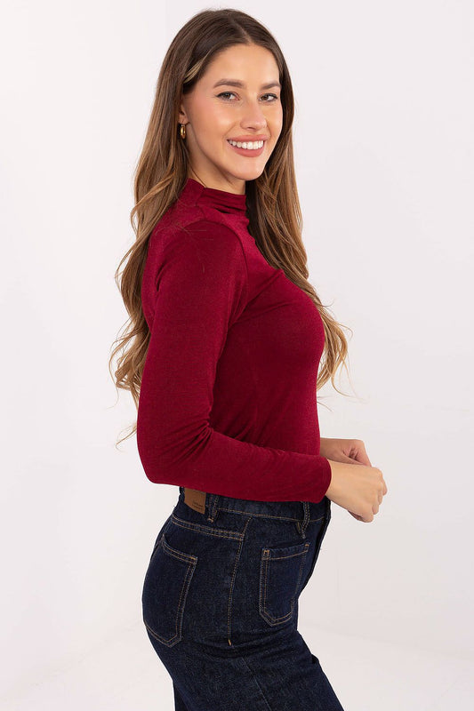 Women's Long Sleeve Blouse - Solid Waist Length