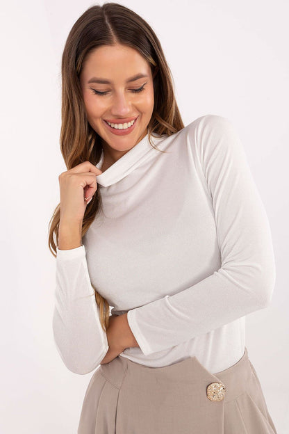 Women's Long Sleeve Blouse - Solid Waist Length