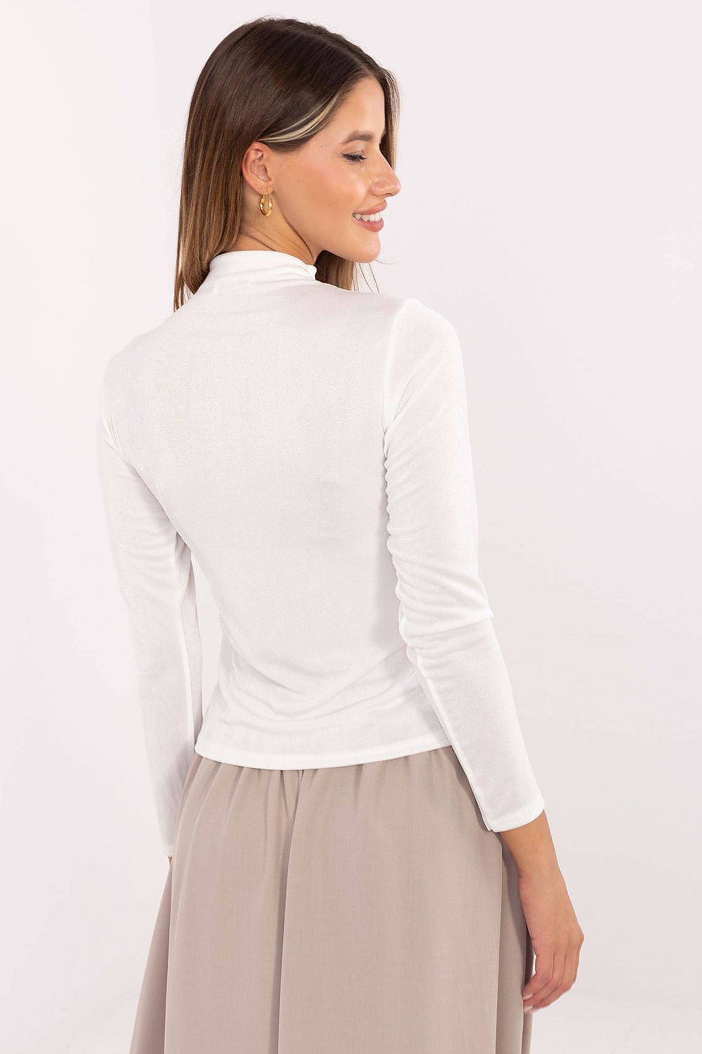 Women's Long Sleeve Blouse - Solid Waist Length