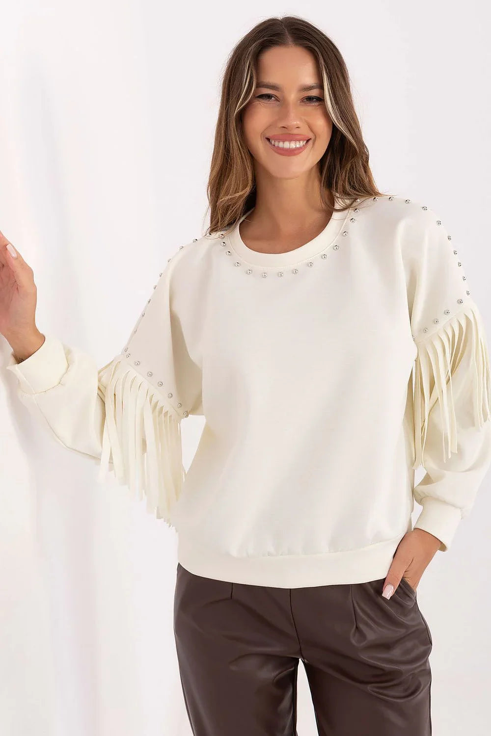 Women's Sweatshirt - Crew-Neck With Regular Fit