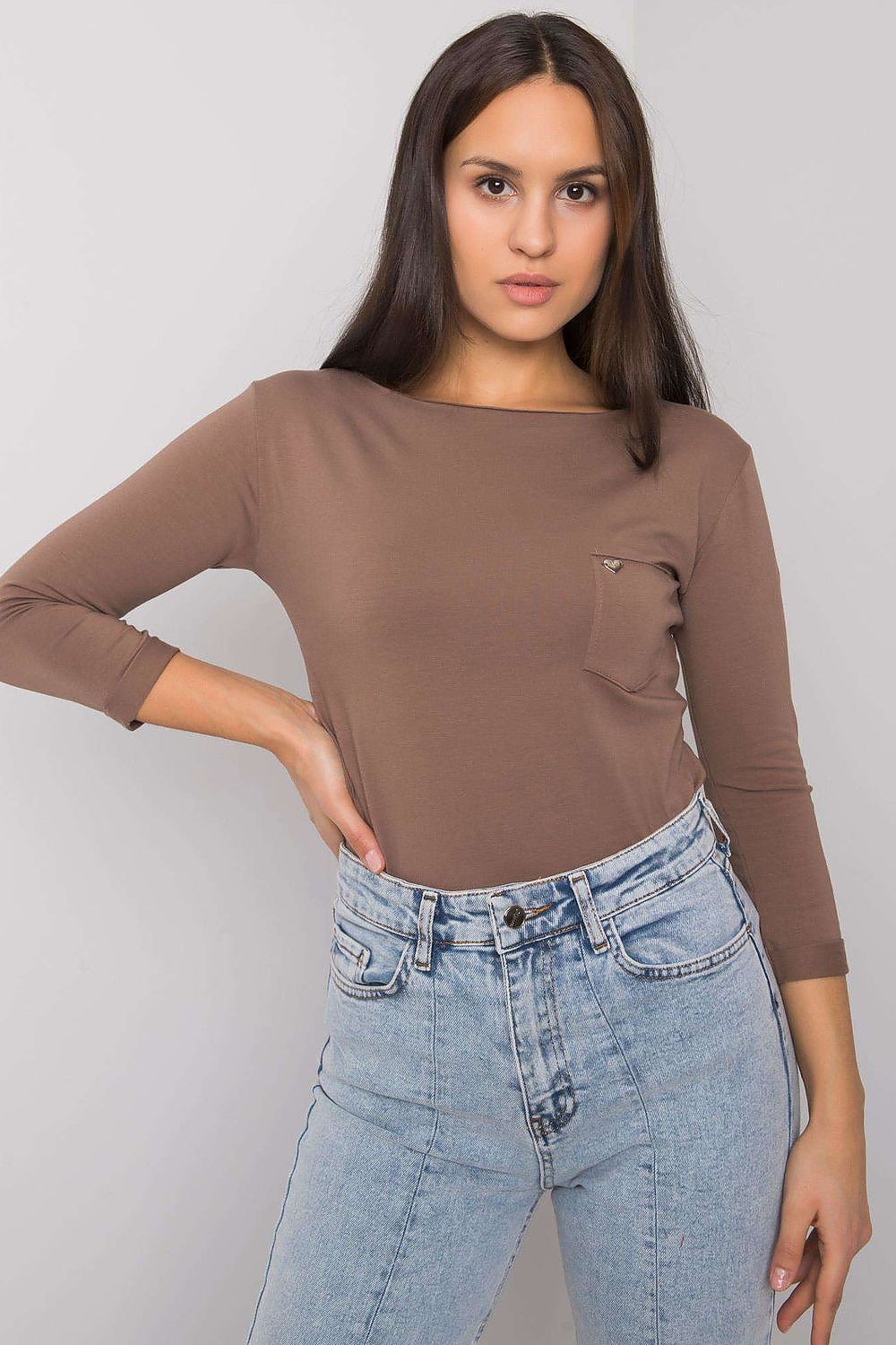 Women's Casual Blouse - Solid Waist Length