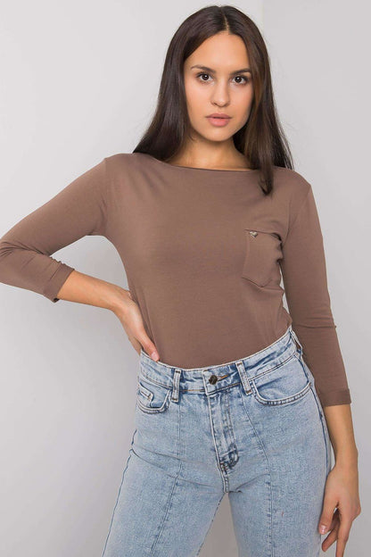 Women's Casual Blouse - Solid Waist Length