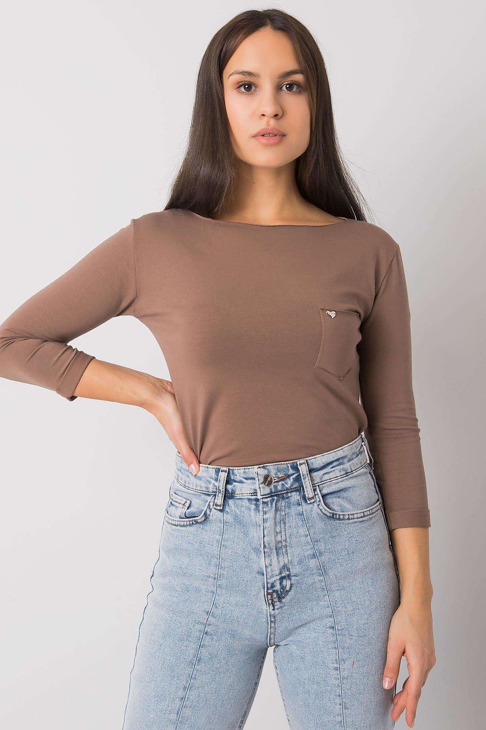 Women's Casual Blouse - Solid Waist Length