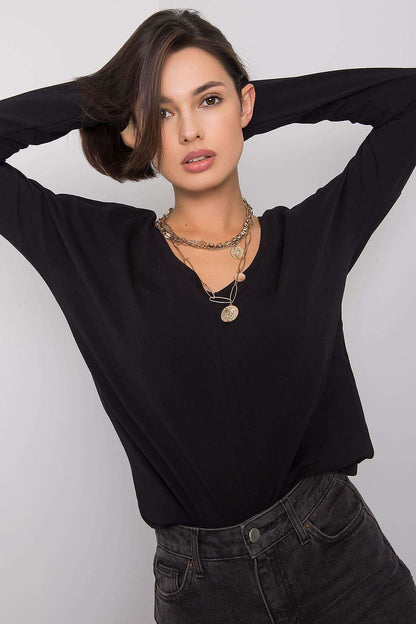 Women's Casual Blouse - Solid Hip Length