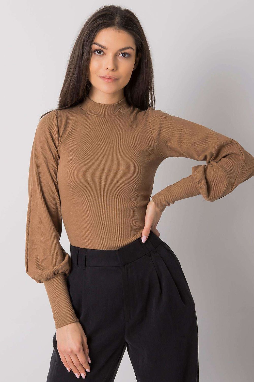 Women's Long Sleeve Blouse - Solid Waist Length