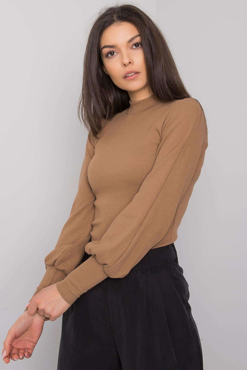 Women's Long Sleeve Blouse - Solid Waist Length