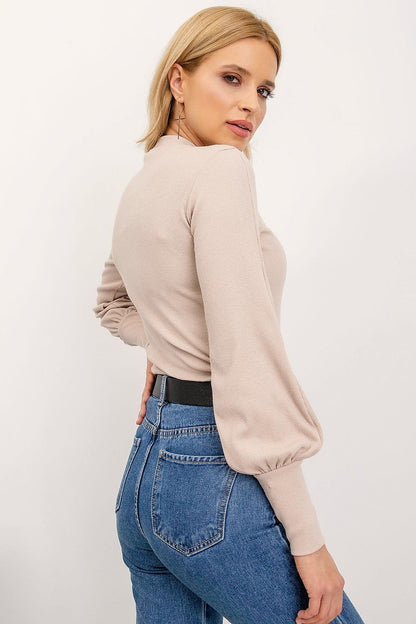 Women's Long Sleeve Blouse - Solid Waist Length