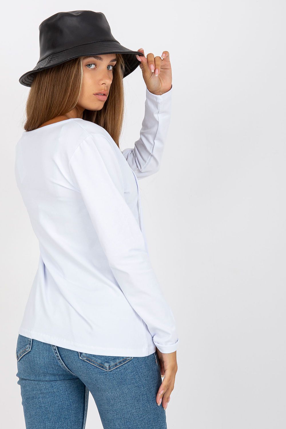 Women's Cotton Blouse - Solid Hip Length