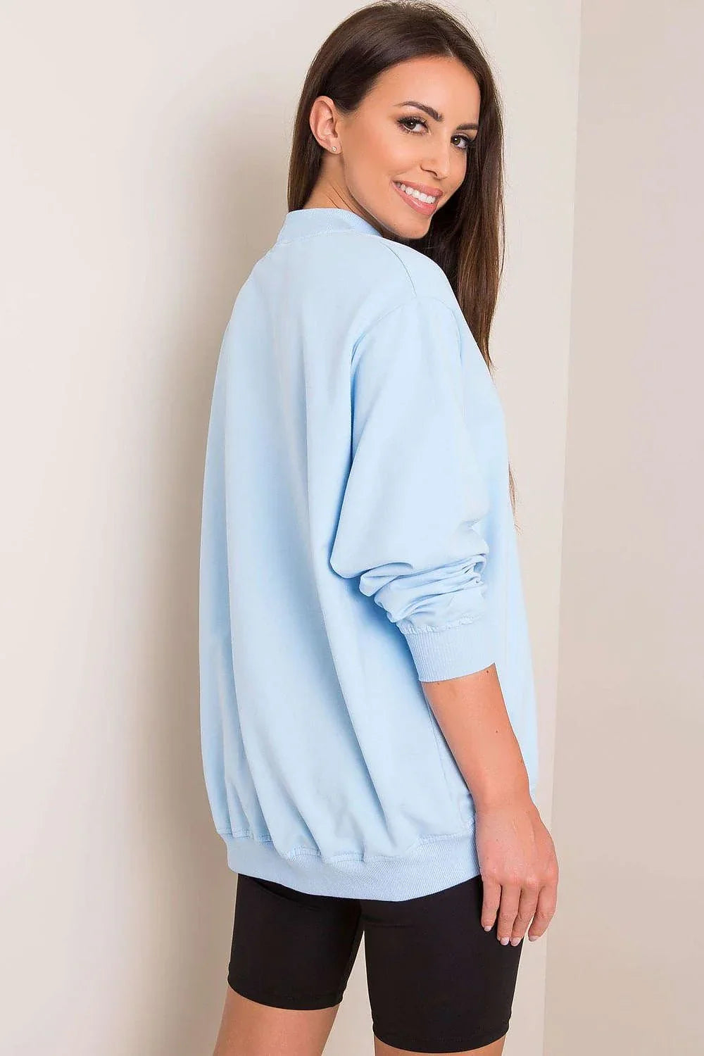 Women's Sweatshirt - Mock-Neck With Regular Fit