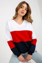 Women's Sweatshirt - V-Neck With Regular Fit