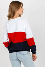 Women's Sweatshirt - V-Neck With Regular Fit