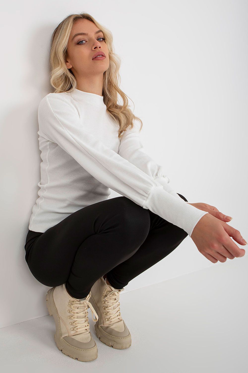 Women's Long Sleeve Blouse - Solid Waist Length