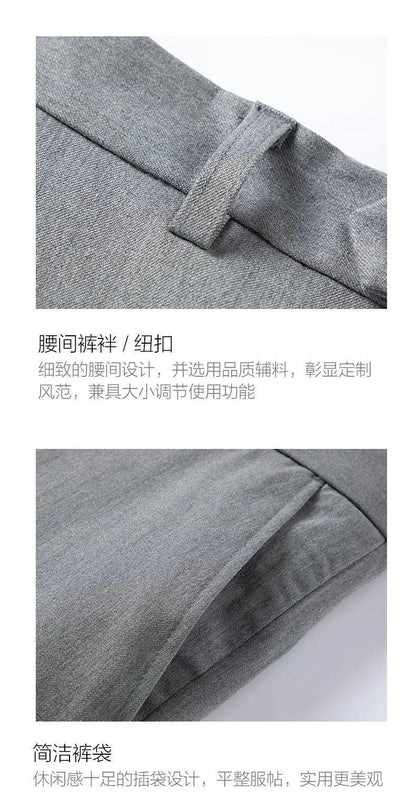 Double-Breasted Solid Men Suit - Business Formal - Double-Breasted Suit - Guocali