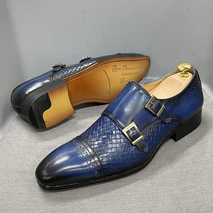 Dress Shoes - Alto Monk Strap Men Shoes - Dress Shoes - Guocali