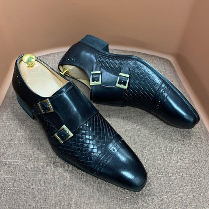 Dress Shoes - Alto Monk Strap Men Shoes - Dress Shoes - Guocali