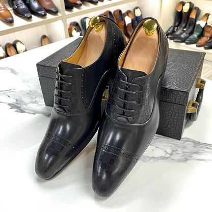 Dress Shoes - Fitch Leather Lace-Up Men Shoes - Dress Shoes - Guocali