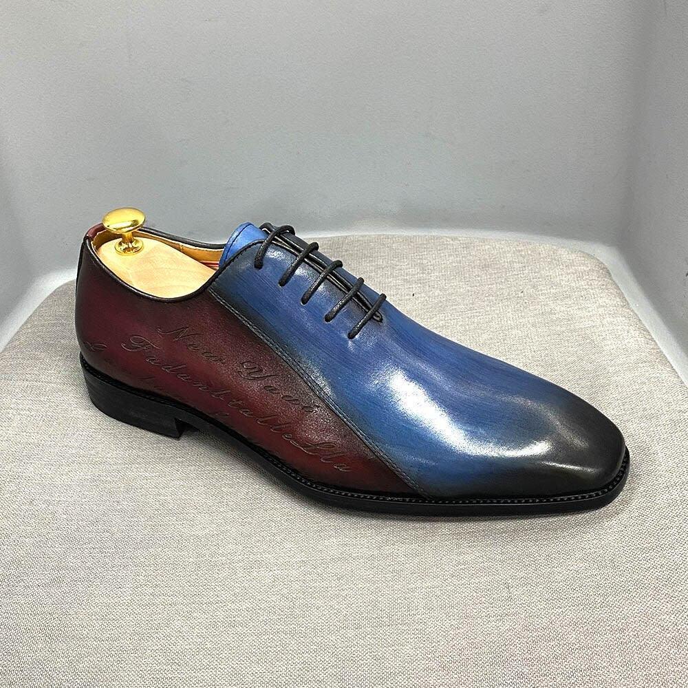 Dress Shoes - Lennon Color Block Men Shoes - Dress Shoes - Guocali