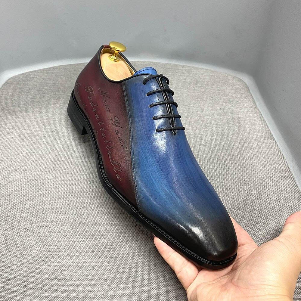 Dress Shoes - Lennon Color Block Men Shoes - Dress Shoes - Guocali