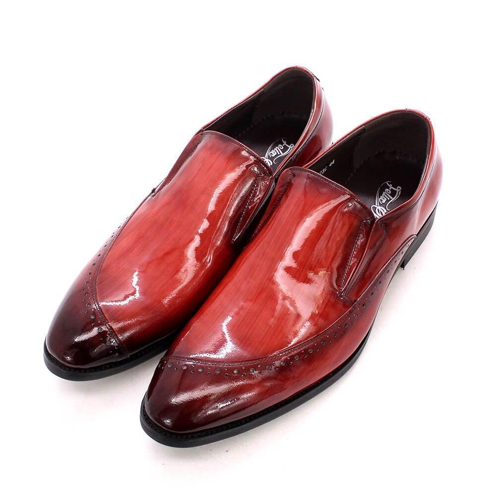 Dress Shoes - Max Glossy Slip-On Men Shoes - Dress Shoes - Guocali