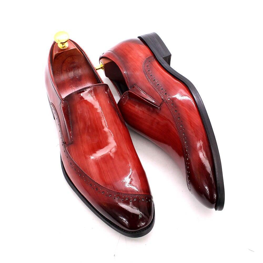 Dress Shoes - Max Glossy Slip-On Men Shoes - Dress Shoes - Guocali