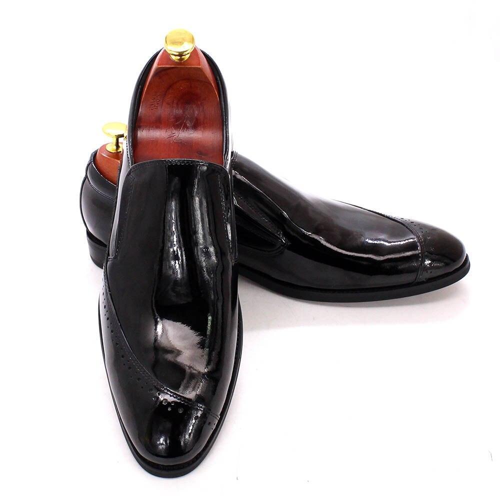 Dress Shoes - Max Glossy Slip-On Men Shoes - Dress Shoes - Guocali