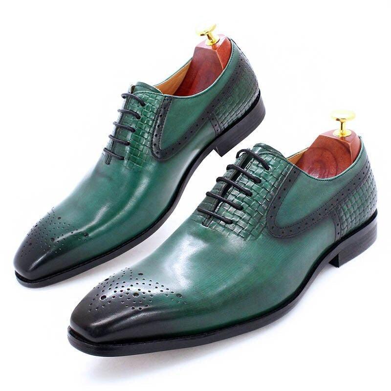 Dress Shoes - Ryder Leather Lace-Up Men Shoes - Dress Shoes - Guocali