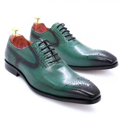 Dress Shoes - Ryder Leather Lace-Up Men Shoes - Dress Shoes - Guocali