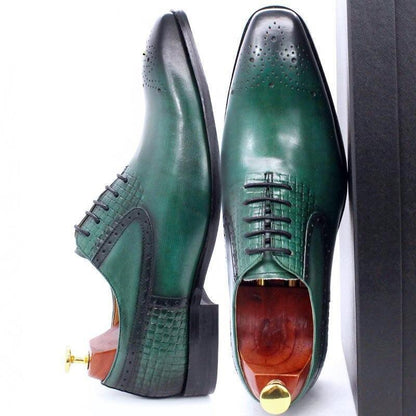 Dress Shoes - Ryder Leather Lace-Up Men Shoes - Dress Shoes - Guocali